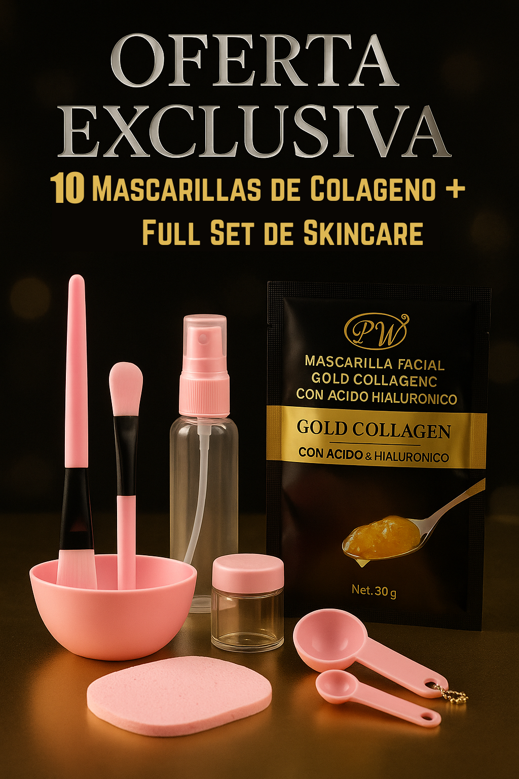 Mascarilla facial Golden